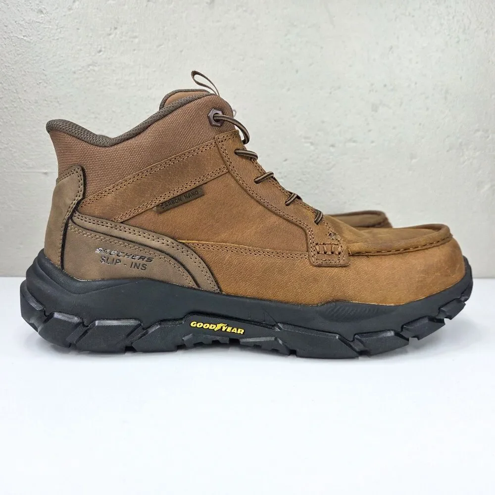 Skechers Slip-Ins Trophus Work Boots 200459 Brown Sz 10